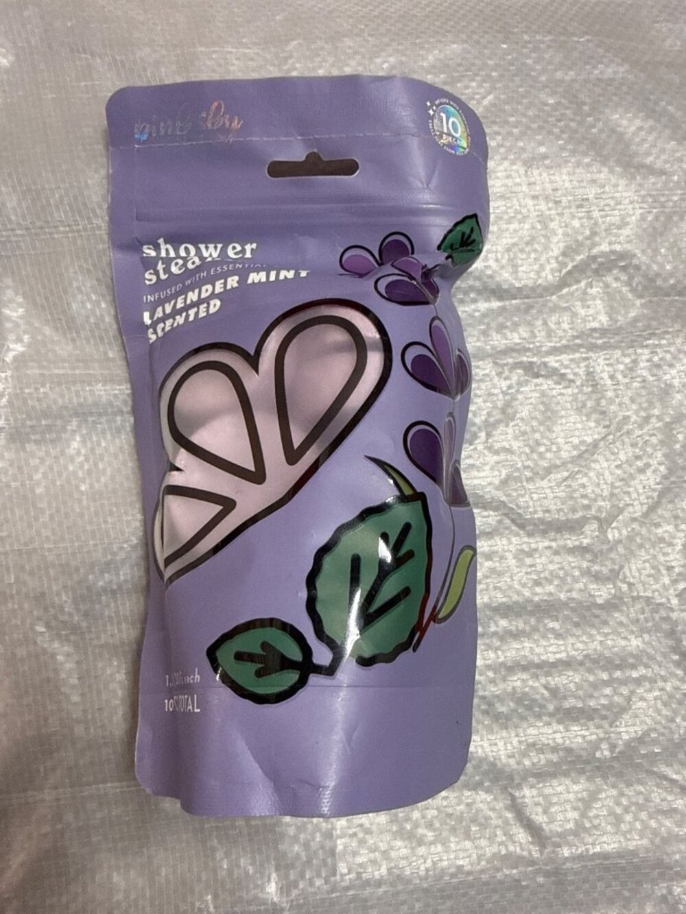 Pink Sky Lavender Mint Shower Steamers 10-Pack New in Sealed Package